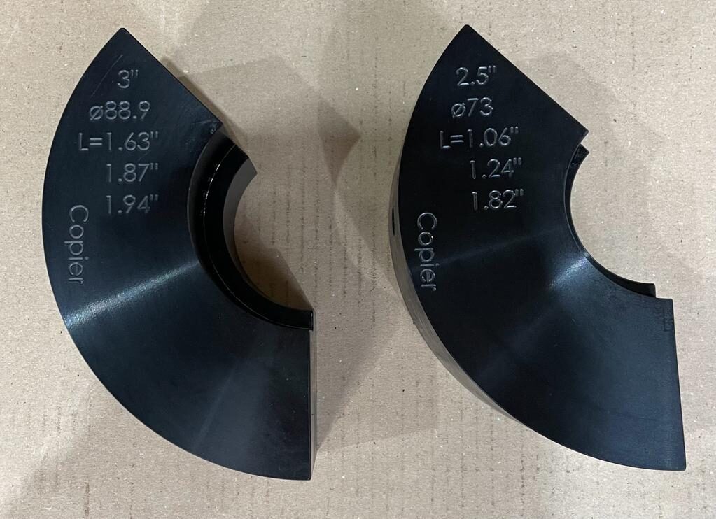 Custom Clamp Shells For Short Tubes Copier Machinery